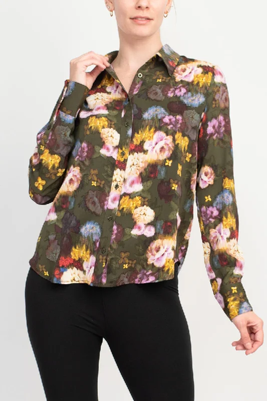 Lounge ShirtsNicole Miller Silk Blouse