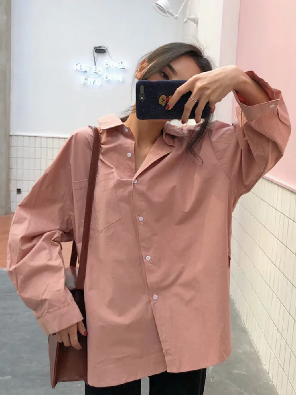 Luxury ShirtsPlain Loose  Blouses