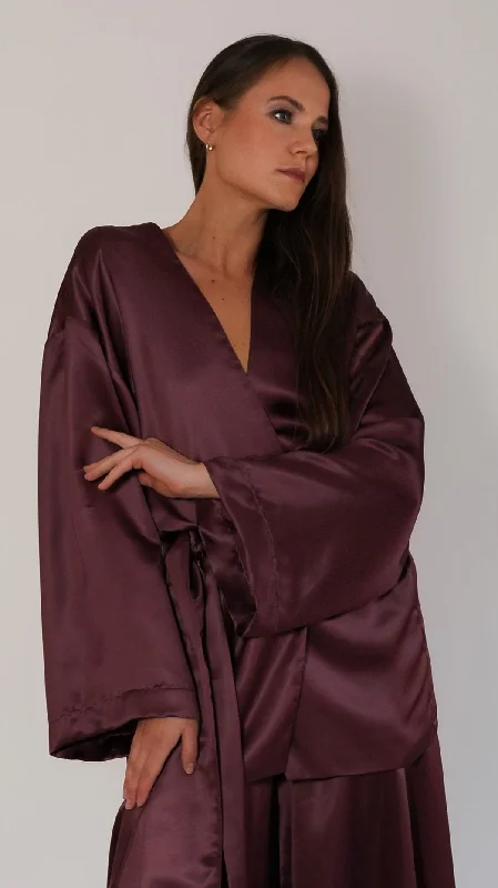 Artist ShirtsValentina Silk Belted Kimono Blouse